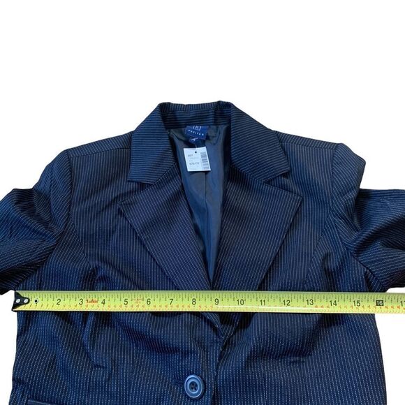 Reitmans Petites Dark Navy Blazer Size 4 - Picture 8 of 9